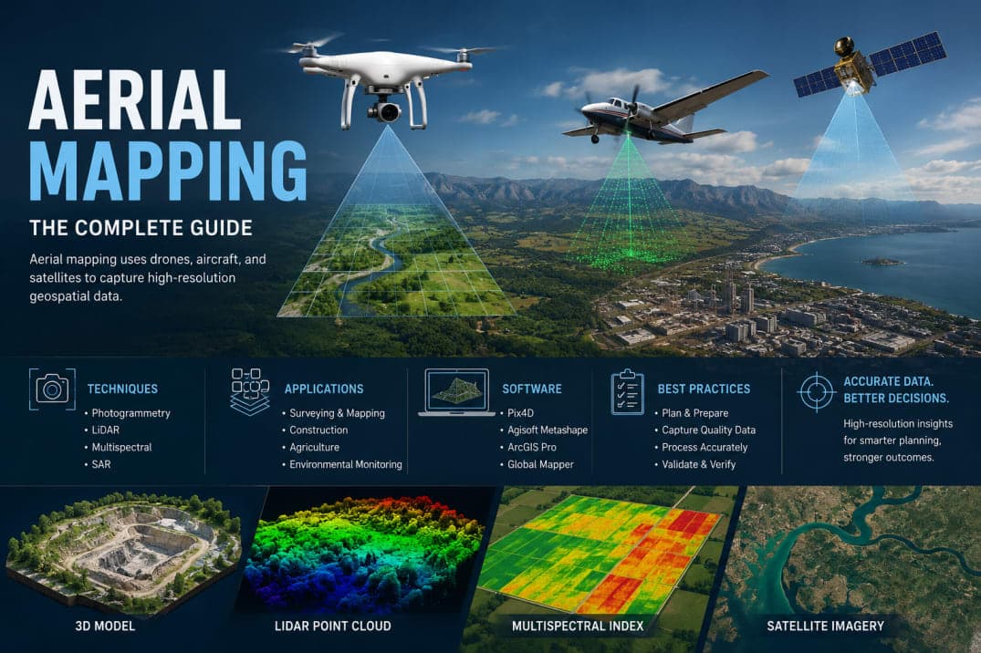 Aerial Mapping: The Complete Guide to Drone Surveying & Geospatial Data Collection